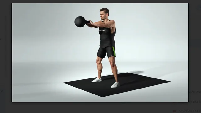 Prévia visual do exercício Balanço com Kettlebell no Athletic Station